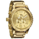 NEW NIXON Watch Mens 51-30 CHRONO GOLD A083502