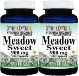 Vitamins Because Meadow Sweet 900mg 2 Pack 360 Capsules (2×180)