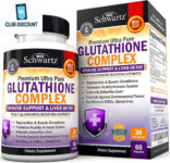 Glutathione Supplement Liver Detox with Quercetin Vitamin C Milk Thistle Alpha L