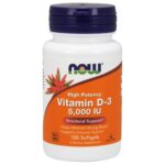 NOW Foods Vitamin D-3 5000 IU, 120 Softgels