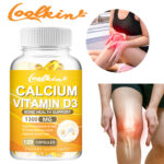 120pcs Calcium Vitamin D3 1300mg – Strong Bones & Muscle Support, Immune, Energy