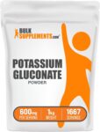 BulkSupplements Potassium Gluconate Powder 1kg – 600mg Per Serving