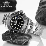 41MM Addiesdive Quartz 200M Diver Waterproof Stainless Steel Men Luminous Watch