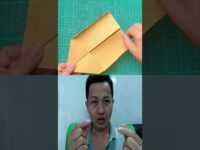 Fold a Boomerang Paper Plane #origami #diy #craft #trend #funny #shorts