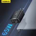 Baseus 65W GaN Charger PD Charge Type C PD USB Charger Support  PD 3.1 QC PPS Portable Fast Charger For Laptop iPhone 14 13