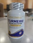 Pure Vitamins Turmeric With Black Pepper 120 Tablets Exp 06/25