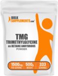 BulkSupplements Betaine Anhydrous TMG Powder 500g – 1500 mg Per Serving