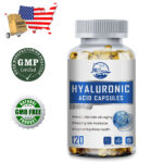 Hyaluronic Acid Capsules with MSM | 850 mg | 120 Capsules | Non-GMO |Gluten-Free