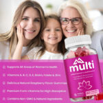 Women’s multivitamin gummies | Vitamin A, B, C, D, E, biotin, folic acid