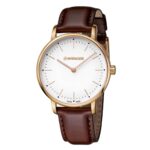 Wenger Women’s Watch Urban Classic White Dial Brown Leather Strap 01.1721.112