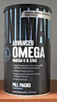 Universal Nutrition Advanced ANIMAL OMEGA 3-6-9 Fatty Acid Complex 30 Packs NEW!