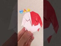 Making Origami Todoroki! / 轟焦凍を折りました🔥🧊 #ヒロアカ #折り紙