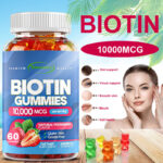 Biotin Gummies 10,000mcg – 2x Extra Strength Biotin – for Hair Skin & Nails