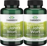 240 Caps Swanson St John’s Wort 375mg Stress Anxiety Depression Hypercin + Bonus