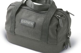 Garmin Carrying Black Bag with Straps and THREE zippers Hard Bottom