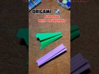 Origami Airplane With Launchpad | Paper Airplane Launcher #38 #shorts #paperairplane #launcher #art