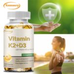 120pcs Vitamin K2+D3 Capsules 5000 IU -Boost Immunity,Heart Health,Bone Strength