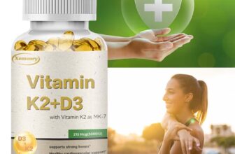 120pcs Vitamin K2+D3 Capsules 5000 IU -Boost Immunity,Heart Health,Bone Strength