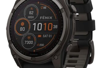 Garmin 010-02907-10 Fenix 8 Sapphire Smartwatch Titanium GPS Watch – 51mm Solar