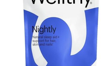 Wellthy Nightly Sleep Aid Gummies for Adults with Melatonin & Magnesium  60ct