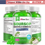 Soursop Gummies 2300mg Leaves Extract Orgainic Vitamin C Zinc 60 Gummies Non-GMO