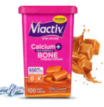 Calcium + Vitamin D3 Soft Chews – Caramel, 100 Chews for Bone Health