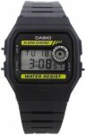 Casio Multi-Function Black Dial Rubber Men’s Digital Display Watch F-94WA-9DG