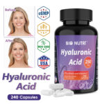 Hyaluronic Acid – 240 Capsules NON-GMO For Skin Hydration, Hair & Nail Health