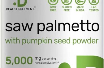 Saw Palmetto Supplement 5000mg with Pumpkin Seed, 300 Capsules