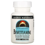 Source Naturals Benfotiamine 150 mg 60 Tablets Dairy-Free, Egg-Free,