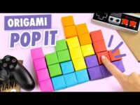 Оригами ПОП ИТ Тетрис | Origami Paper Pop it Tetris | Как сделать POP IT из бумаги без клея