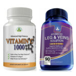 Vitamin C 1000 Immune Support & Healthy Leg Veins Function Dietary Supplements