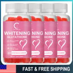 1-4 Bottles Glutathione Gummies Anti-Aging Skin Whitening Anti Wrinkles Collagen