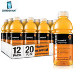 vitaminwater essential electrolyte enhanced water w/ vitamins, orange-orange dri