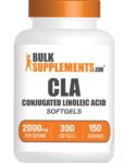 BulkSupplements CLA 300 Softgels – Conjugated Linoleic Acid – 2000mg Per Serving