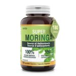 Organic Moringa Leaf Capsules – 180 Vegetable Capsules | 1000mg Per Day