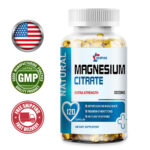 Magnesium Citrate 1000mg Per Serving – Bone & Muscle Health Highest Potency