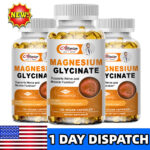 Magnesium Glycinate 120 Capsules 400mg For Improve Sleep,Stress,Anxiety Relief