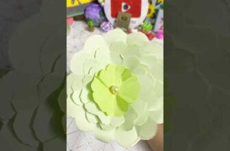 Cute paper flower #diy #craft #papercraft #homedecor #paperflower #origami #trending #shorts #cute