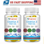 2 X 120 Capsules Omega 3 Fish Oil 3x Strength 2160mg EPA & DHA Highest Potency