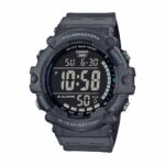 Casio Men’s Quartz Alarm 10-Year Battery Grey Resin Band 51mm Watch AE1500WH-8BV