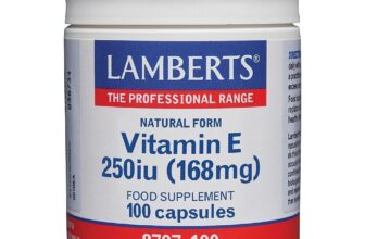 Lamberts Natural Vitamin E 250iu Capsules (100) BBE 03/2026