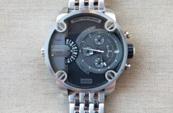 Diesel Little Daddy DZ7259 Stainless Steel Watch EUC