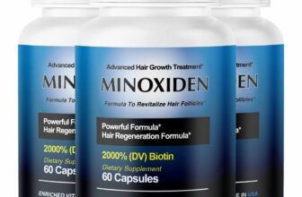 Minoxiden 2000% DV Hair Growth Formula Extra Strength Hair Regrowth Pills 180ct