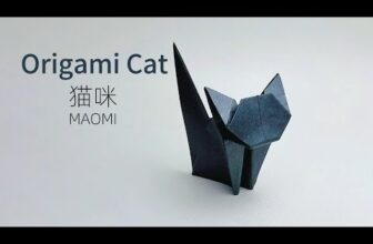 Origami Black Cat  動物折り紙