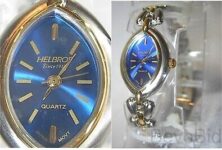 Watch – Helbros Ladies Blue Dial – Oval Quartz