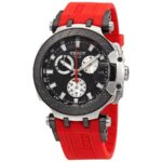 TISSOT T-Race Chronograph Quartz Black Dial Red Band Men’s Watch T1154172705100