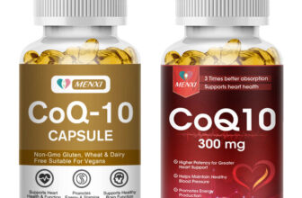 200mg/300mg CoQ10 Co Enzyme Q10 Vegan Capsules Coenzymes – Heart Health Support