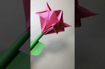 Como Fazer Flor Super Fácil de Origami [How to Make a Very Easy Origami Flower]