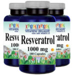 Resveratrol 1000mg 3X180caps (Polygonum Cuspidatum) – by Vitamins Because